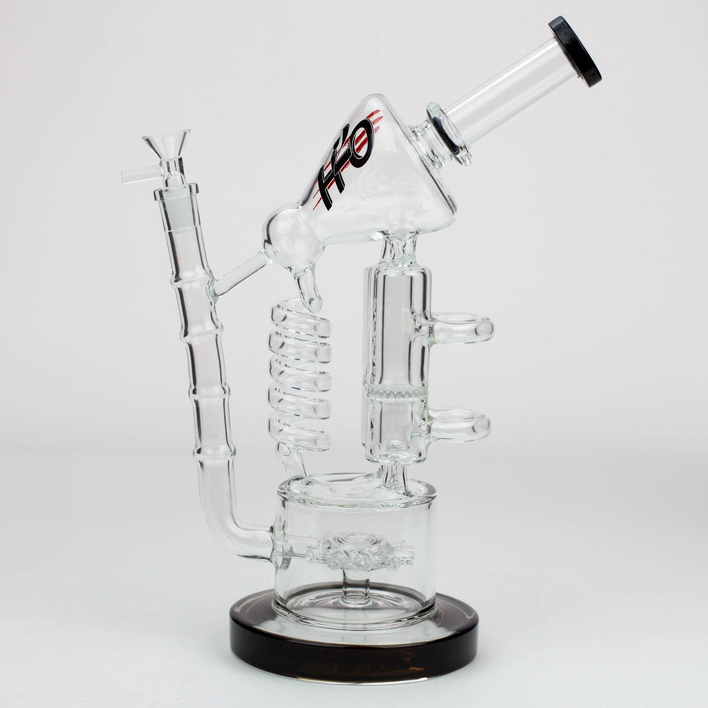 12" H2O Coil Glass water recycle bong_6