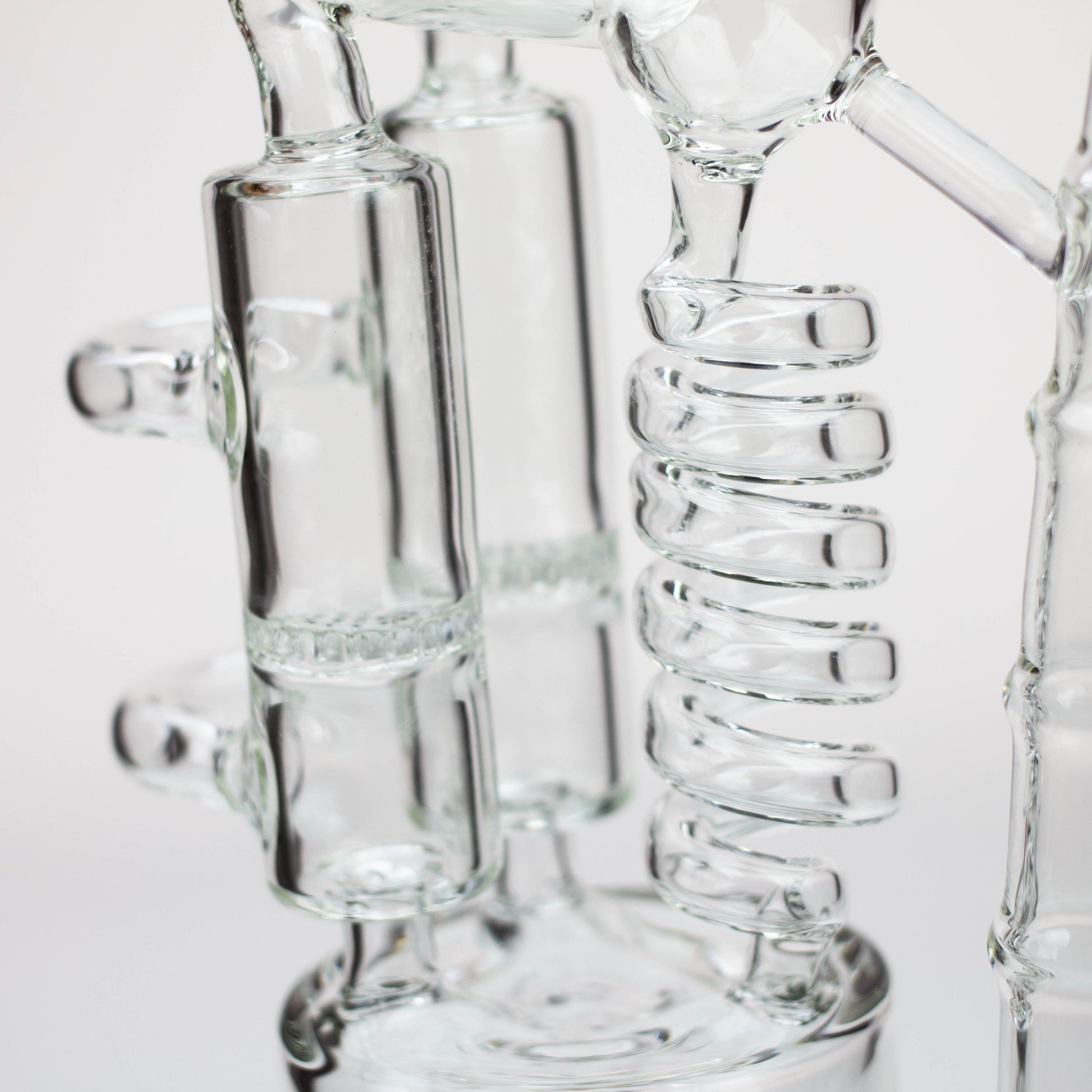 12" H2O Coil Glass water recycle bong_9