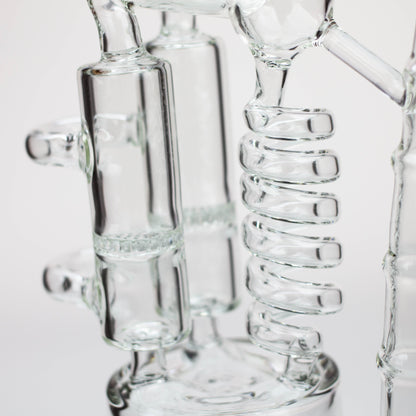 12" H2O Coil Glass water recycle bong_9
