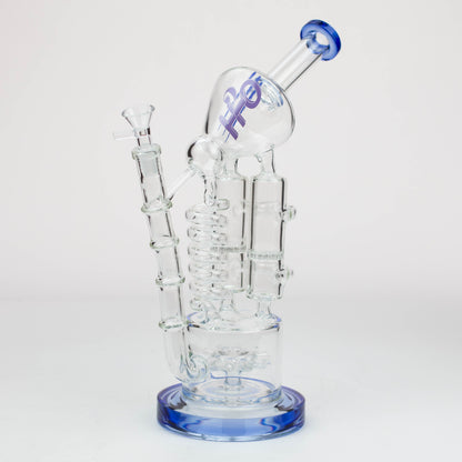 12" H2O Coil Glass water recycle bong_5
