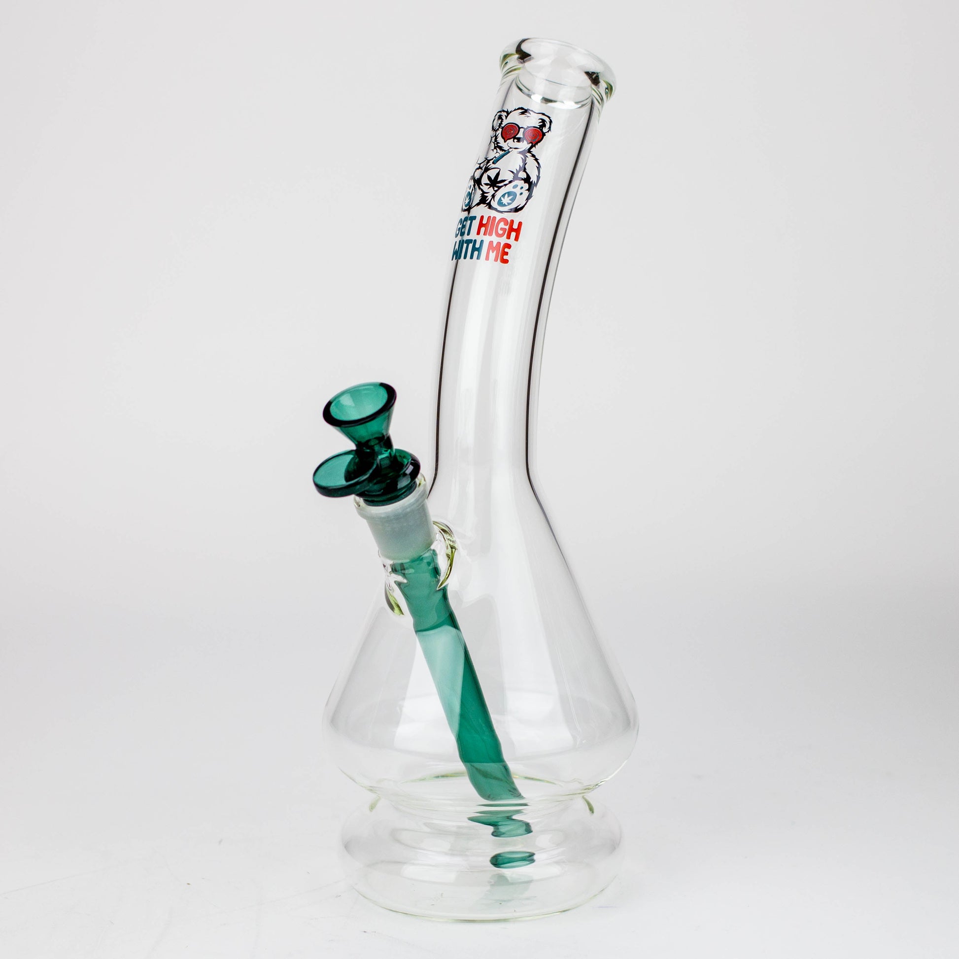12" 2-in-1 Beaker Glass Bong - Cartoon Design_10