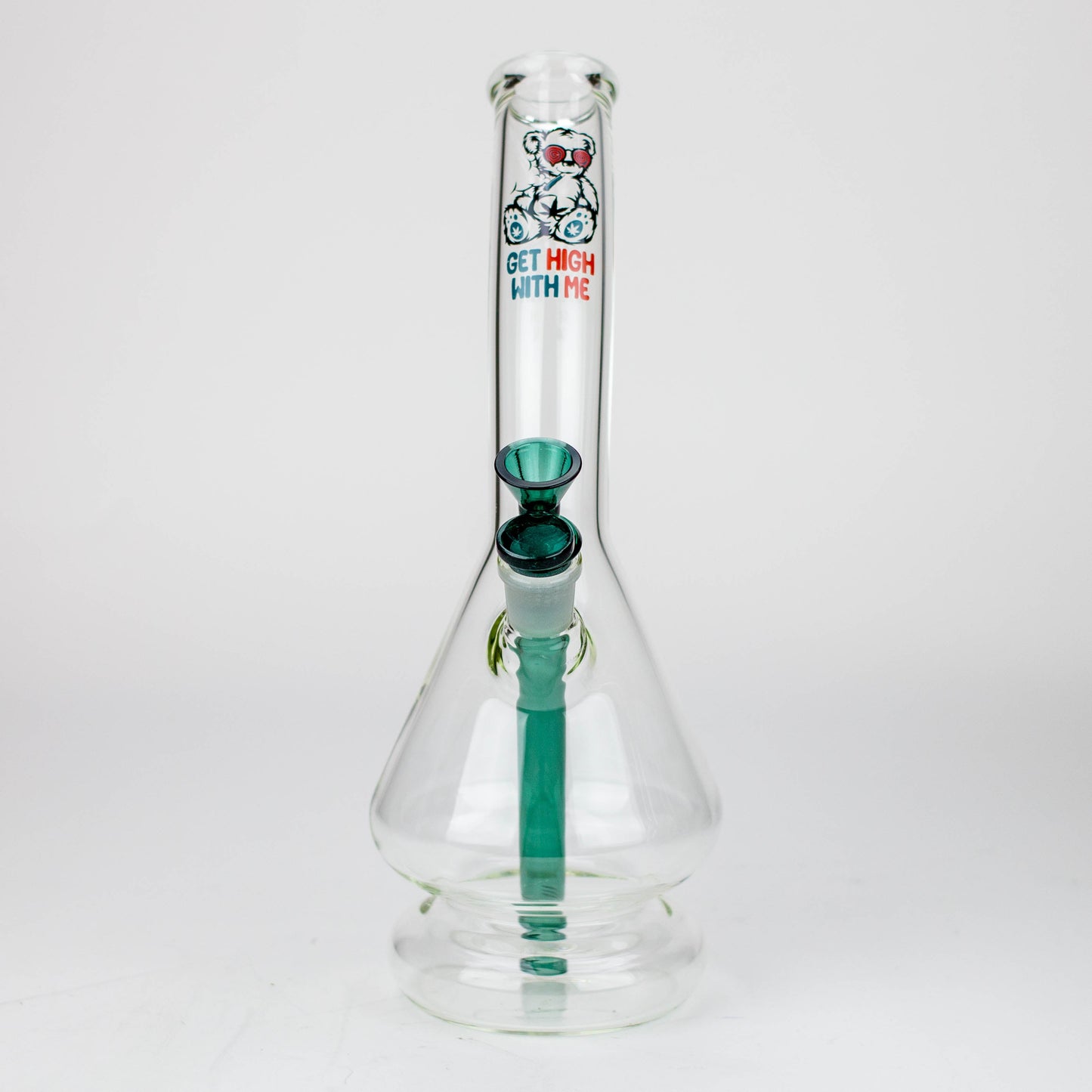 12" 2-in-1 Beaker Glass Bong - Cartoon Design_11