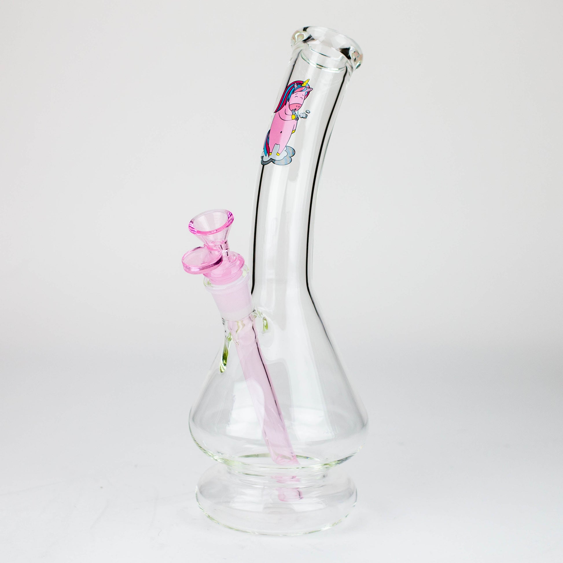 12" 2-in-1 Beaker Glass Bong - Cartoon Design_8