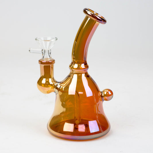 6" fixed 3 hole diffuser bell Metallic tinted bubbler [V16]_4