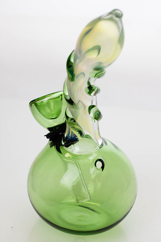 5.5" changing color glass water bong_0